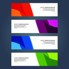 Naklejka premium Vector Abstract design banner web template