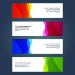 Naklejka premium Vector Abstract design banner web template