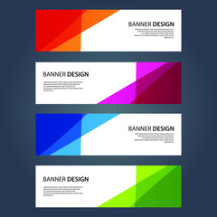 Naklejka premium Vector Abstract design banner web template