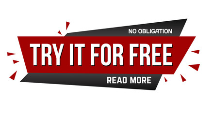 Try it for free banner design