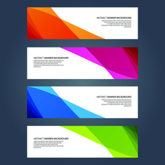 Fototapeta premium Vector Abstract design banner web template