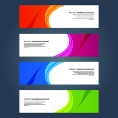 Fototapeta premium Vector Abstract design banner web template