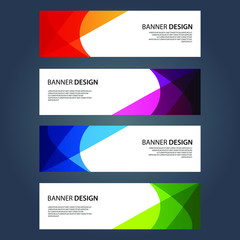 Fototapeta premium Vector Abstract design banner web template