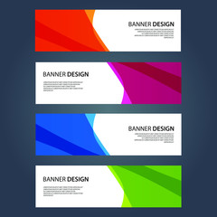 Fototapeta premium Vector Abstract design banner web template