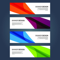 Naklejka premium Vector Abstract design banner web template