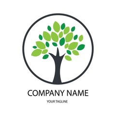 Obraz premium tree logo vector
