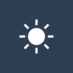 Sun icon for web and mobile