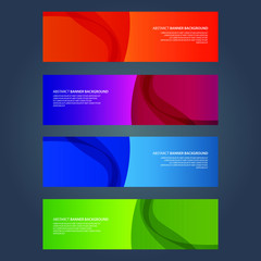 Fototapeta premium Vector Abstract design banner web template