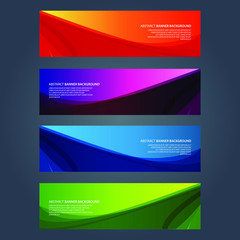 Naklejka premium Vector Abstract design banner web template