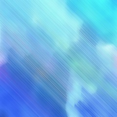 abstract concept of diagonal motion speed lines with sky blue, royal blue and pale turquoise colors. good as background or backdrop wallpaper. square graphic