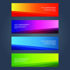 Naklejka premium Vector Abstract design banner web template
