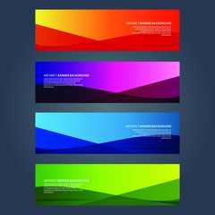 Naklejka premium Vector Abstract design banner web template