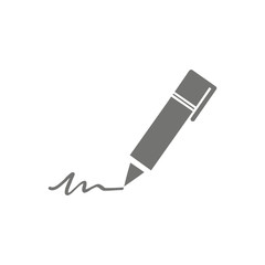 Fountain pen writing signature symbol