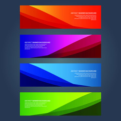 Fototapeta premium Vector Abstract design banner web template