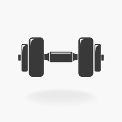 Weight Training Sport Icon Silhouette Vector Illustration