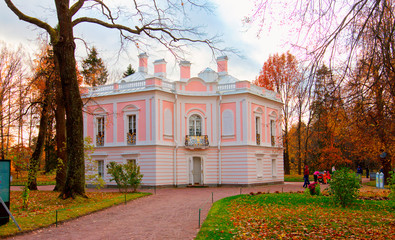 Fototapeta na wymiar The Palace of Peter III (Oranienbaum, Russia).