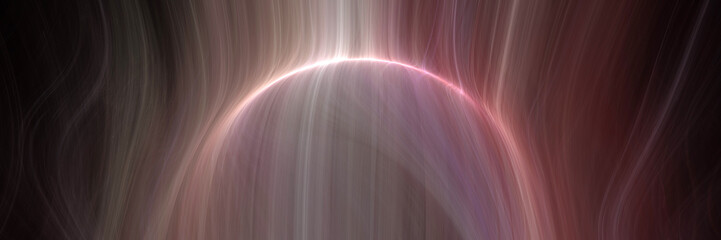 3D Illustration - Soft Abstract Background Image, Colored Spherical Shape with Soft Focus, Motion Concept, Turbulence, smoke flowing around object effect, motion concept, digital illustration