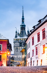 Fototapeta premium medieval town of Sighisoara, Transylvania, Romania