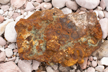 Detail of a lump of Slag