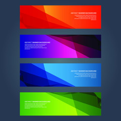 Naklejka premium Vector Abstract design banner web template