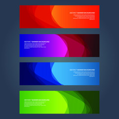 Fototapeta premium Vector Abstract design banner web template