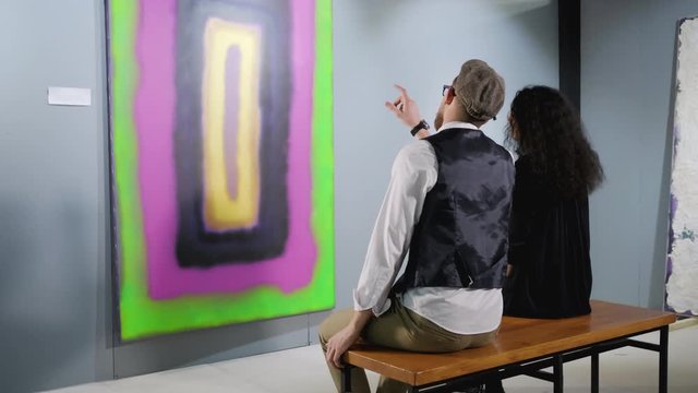 Talking about the idea of abstract painting