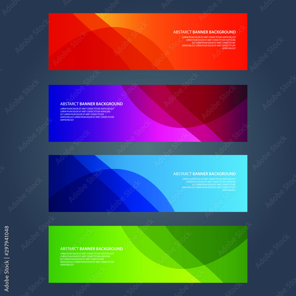 Canvas Prints Vector Abstract design banner web template