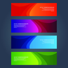 Naklejka premium Vector Abstract design banner web template