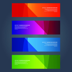 Fototapeta premium Vector Abstract design banner web template