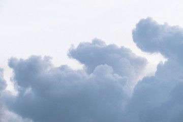 Natural light from the sun with blue sky and white clouds.