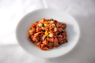 Korean Spicy Fried Chicken Giblets 