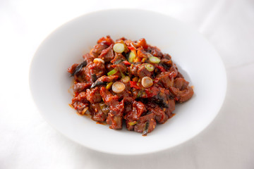 Korean Spicy Fried Chicken Giblets 