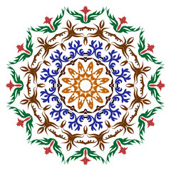 Mandala pattern black and white good mood