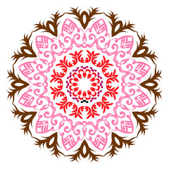 Mandala pattern black and white good mood