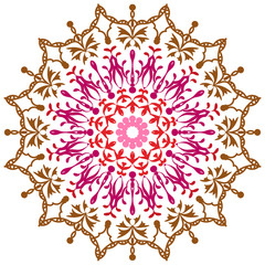 Mandala pattern black and white good mood