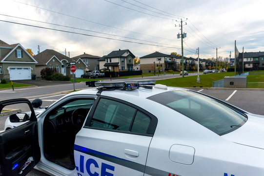 Police Car In The Canadian District