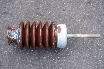The insulator defective due to short circuit of the high voltage. As a result, the ceramic is...