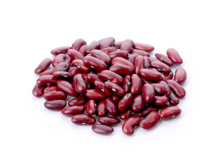 Red bean isolated on white background
