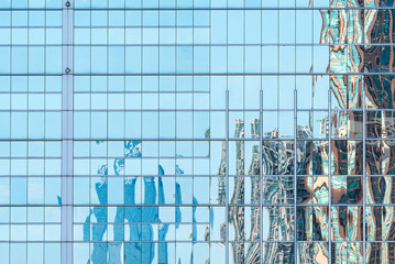 Architecture details Modern Building Glass facade Business background