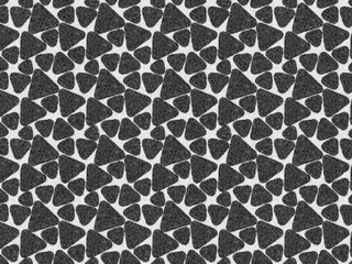 triangle pattern, black and white carpet seamless Delta background, 3D texture design by brush modern concept. Look smooth, fluffy and soft.