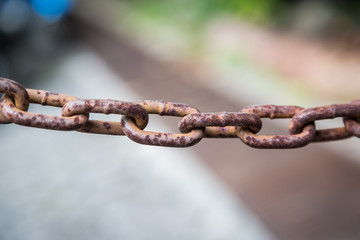 Rusty chain surfaces texture
