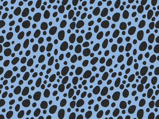 Cheetah Fur texture, carpet cheetah print skin background, black and blue theme color, look smooth, fluffy and soft, fashion clothes textile concept.