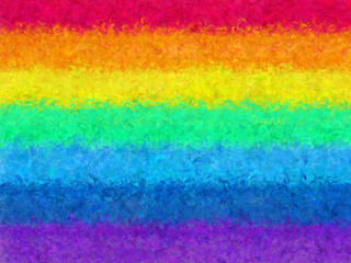 Rainbow Fur Feather texture design for use as a background or paper element scrapbook. Rainbow pattern abstract seven colors. 7 stripes colors fashion modern concept.