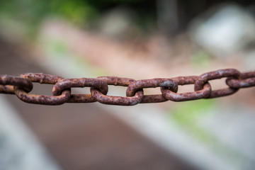 Rusty chain surfaces texture