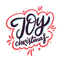 A festive lettering illustration capturing the spirit of Christmas. The elegant script adds a touch of holiday cheer, making it ideal for greeting cards, decorations, or festive designs.