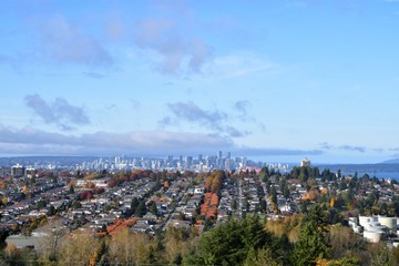 Fototapeta na wymiar Autumn colors in Vancouver. BC Canada