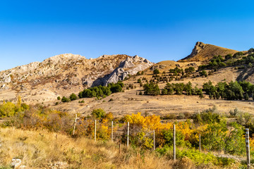 Russia. Crimean mountains, roks.