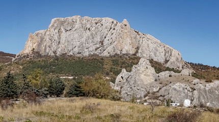 Russia. Crimean mountains, roks.