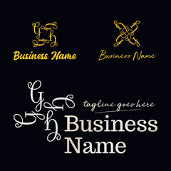 Luxury Letter G set Logo template