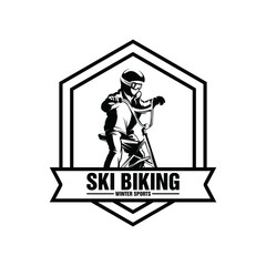 ski bike logo